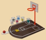 Баскетбол Со стопками №1 (6 стопок в комплекте)