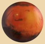 Настенный светильник Марс (с реалистичной поверхностью)
